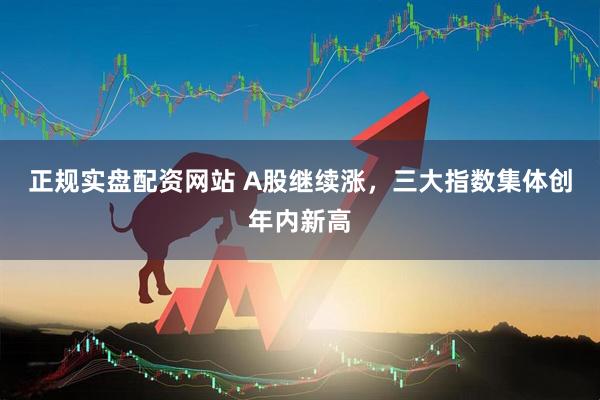 正规实盘配资网站 A股继续涨，三大指数集体创年内新高